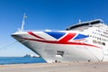 P & O Cruise Ship Oceana Docked in Cadiz, Spain Royalty Free Stock Photo