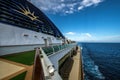 Deck view on P and O ship Oceana.