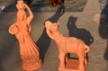 P.O.P.& x27;s colorful showpiece & x28;Panihari and Camel shape& x29;, Bikaner, Rajasthan