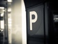 Car parking machine sign Royalty Free Stock Photo