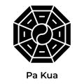 Pa Kua Mirror icon design, ready to use vector editable style