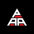 PAA triangle letter logo design with triangle shape. PAA triangle logo design monogram. PAA triangle vector logo template with red Royalty Free Stock Photo