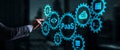 PaaS Platform as a service. Cloud computing services concept