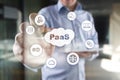 PaaS, Platform as a Service. Internet and networking concept. Royalty Free Stock Photo