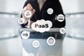 PaaS, Platform as a Service. Internet and networking concept. Royalty Free Stock Photo