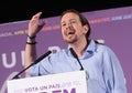 Pablo iglesias speech Royalty Free Stock Photo