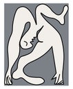 Pablo Picasso Acrobat, illustration, vector