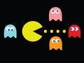 Pac-Man game theme Royalty Free Stock Photo
