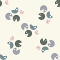 Pac man heads seamless pattern Royalty Free Stock Photo