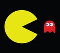 Pac-Man illustration, retro game vector illustration Royalty Free Stock Photo