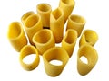 Paccheri pasta isolated on white background Royalty Free Stock Photo