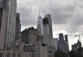 Pace University Building and Freedom Tower view in Lower Manhattan from New York City in United States Royalty Free Stock Photo