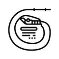 pacemaker biomedical line icon vector illustration