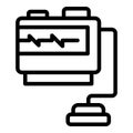 Pacemaker icon, outline style