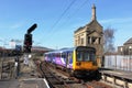 Pacer diesel multiple unit train at Carnforth