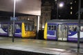 Pacer diesel multiple unit trains at Leeds station Royalty Free Stock Photo