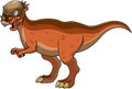 Pachycephalosaurus Dinosaur Cartoon Character