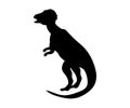 Pachycephalosaurus silhouette dinosaur jurassic prehistoric anim