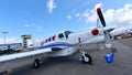 Pacific Aviation P-750 Xstrol single turboprop plane on display