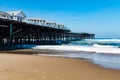 Pacific Beach in San Diego, California with Crystal Pier Cottages Royalty Free Stock Photo