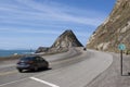 Pacific Coast Highway Mugu Rock Royalty Free Stock Photo