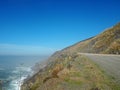 Pacific Coast Highway roadside view Royalty Free Stock Photo