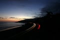 Pacific Coast Highway Sunset Royalty Free Stock Photo