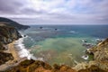 The Pacific Coast seen from Castle Rock Viewpoint near Bixby Creek Bridge - Big Sur, California Royalty Free Stock Photo