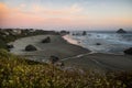 Pacific coast sunset Royalty Free Stock Photo