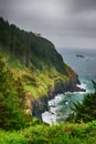 The Pacific coast. USA. Oregon. storm Royalty Free Stock Photo