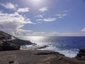 Pacific coastline of Oahu