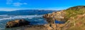 Pacific coastline with Sutro Bath ruins San Francisco California Royalty Free Stock Photo