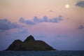 Pacific moonrise Royalty Free Stock Photo