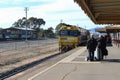 Pacific National NR100 arriving at Ararat with the Overland passenger rail service to Adelaide
