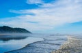 Pacific Northwest ocean beach shoreline.