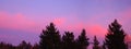 Pacific Northwest Sunrise Panoramic Royalty Free Stock Photo