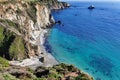 Pacific Ocean - California State Route 1 Pacific Coast Highway - nearby Bixby Creek Bridge, Big Sur Area, California Royalty Free Stock Photo