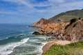 Pacific Ocean - California State Route 1 (Pacific Coast Highway), nearby Monterey California, USA Royalty Free Stock Photo