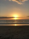 Pacific Ocean Costa Rica sunset Royalty Free Stock Photo