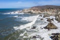 Aerial View of Rugged Northern California Coastline in Sonoma Royalty Free Stock Photo