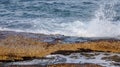 Pacific Ocean Crashing On The Rocks In South Korea