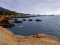 Pacific Ocean rugged coast near Monterrey California