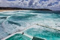 Pacific Ocean Storm Waves, Bondi Beach, Australia Royalty Free Stock Photo