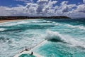 Pacific Ocean Storm Waves, Bondi Beach, Australia Royalty Free Stock Photo