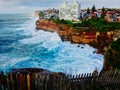 Pacific Ocean Storm Waves, Diamond Bay, Vaucluse, Sydney, Australia