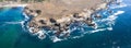 Aerial View of Sonoma Coastline in Northern California Royalty Free Stock Photo
