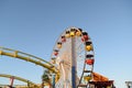 Pacific Park Boardwalk Ferris Wheel in Los Angeles California Royalty Free Stock Photo