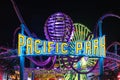 Pacific Park at Night Royalty Free Stock Photo