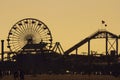 Pacific Park silhouette at sunset
