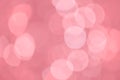 Pacific Pink Bokeh Background. Abstract pastel pink background with blurred lights. Royalty Free Stock Photo